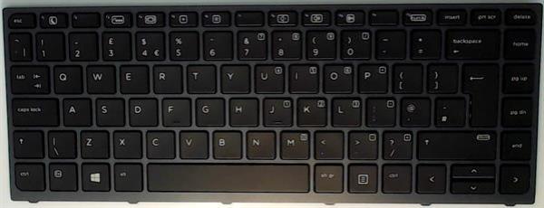 HP Notebook Keyboard ZBook Studio G3/G4 UK