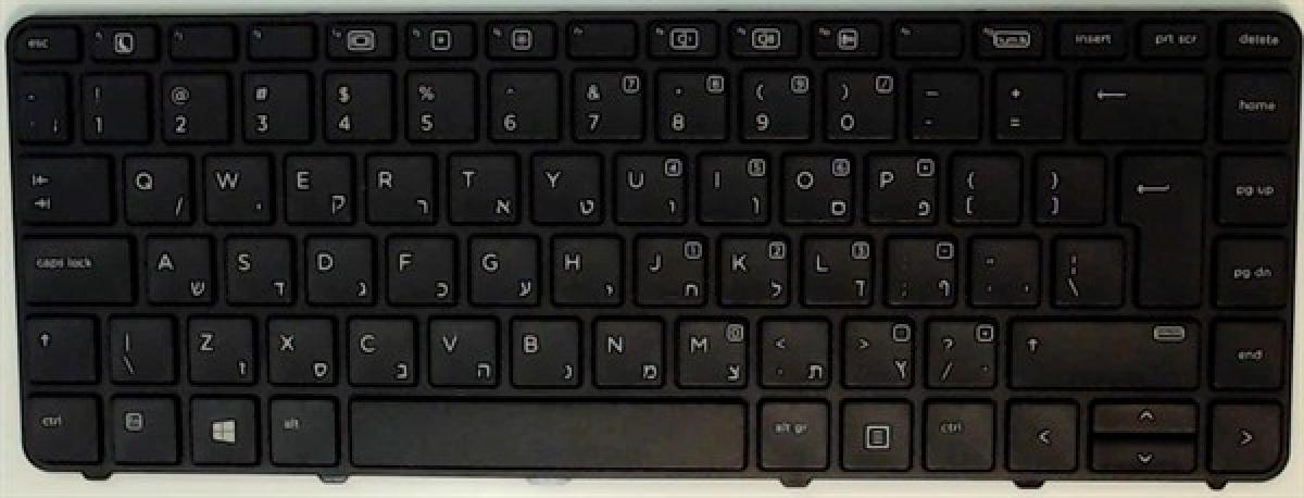 HP Notebook Keyboard 640 G2 Israel  noBL/noPS