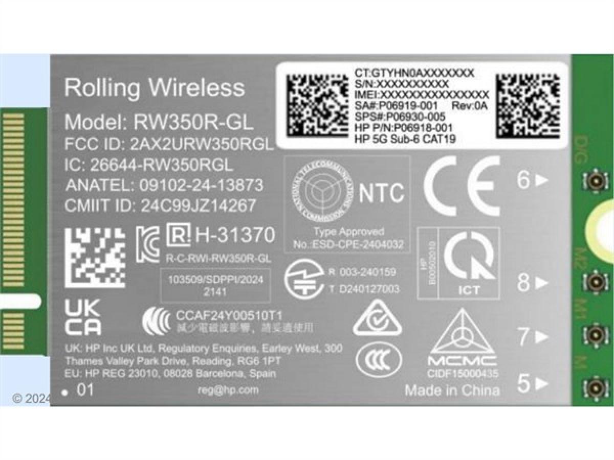 HP 5G Sub-6 WWAN