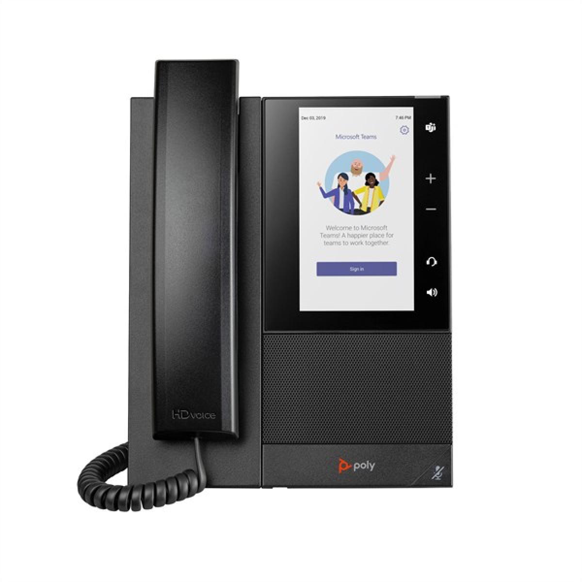 Poly CCX 505 Business-Medientelefon für Microsoft Teams und PoE-fähig